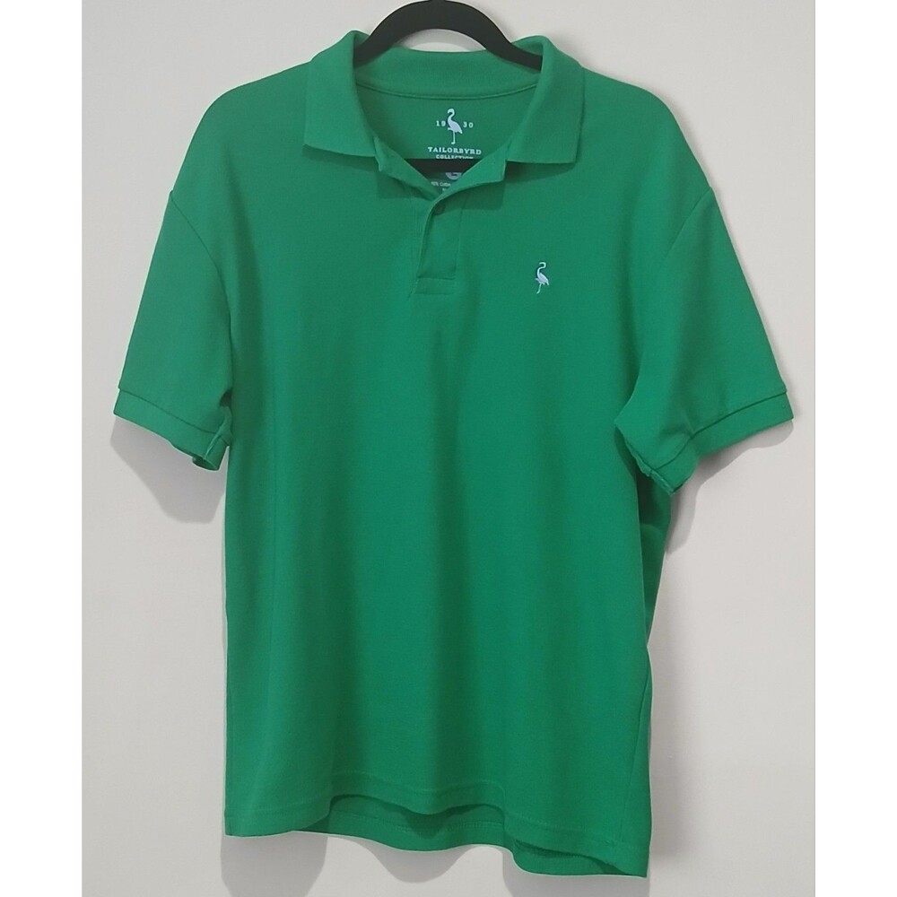 Tailorbyrd 1930. Golf Polo Shirt. Green. Men Size Large.